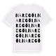 White t-shirt med Naregöl ordlek t-shirt