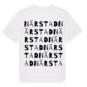 Närstad ordlek t-shirt – ekologisk bomull t-shirt från Pinshirt