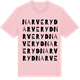 Pink Cotton t-shirt med Narveryd ordlek t-shirt