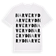 White t-shirt med Narveryd ordlek t-shirt