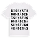 White t-shirt med Näsby stugområde ordlek t-shirt