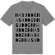 Mid Heather Gray t-shirt med Nasudden ordlek t-shirt