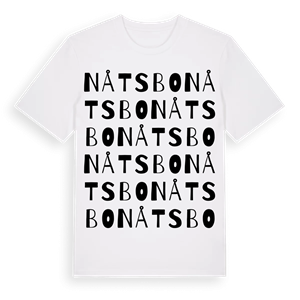 Nåtsbo ordlek t-shirt – ekologisk bomull t-shirt från Pinshirt