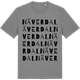 Mid Heather Gray t-shirt med Näverdal ordlek t-shirt