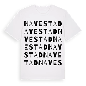 Navestad ordlek t-shirt – ekologisk bomull t-shirt från Pinshirt