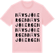 Pink Cotton t-shirt med Nävsjöbergen ordlek t-shirt