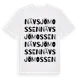 White t-shirt med Nävsjömossen ordlek t-shirt