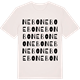 Vintage White t-shirt med Nebo ordlek t-shirt