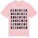 Pink Cotton t-shirt med Nederberg ordlek t-shirt