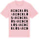 Pink Cotton t-shirt med Nederlösa ordlek t-shirt