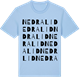 Blue Soul t-shirt med Nedra Lid ordlek t-shirt