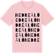 Pink Cotton t-shirt med Nedre Ålö ordlek t-shirt
