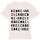 Vintage White t-shirt med Nedre Anneberg ordlek t-shirt