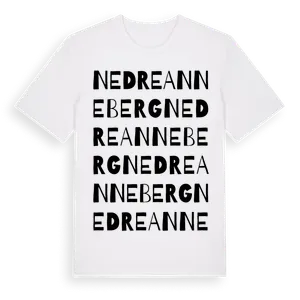 Nedre Anneberg ordlek t-shirt – ekologisk bomull t-shirt från Pinshirt