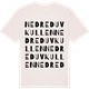 Vintage White t-shirt med Nedre Duvkullen ordlek t-shirt