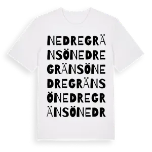 Nedre Gränsö ordlek t-shirt – ekologisk bomull t-shirt från Pinshirt