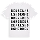 Nedre Karlsborg ordlek t-shirt