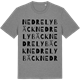 Mid Heather Gray t-shirt med Nedre Lybäck ordlek t-shirt