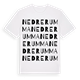 Nedre Rumma ordlek t-shirt