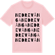 Pink Cotton t-shirt med Nedre Vånga ordlek t-shirt