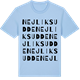 Blue Soul t-shirt med Nejliksudde ordlek t-shirt