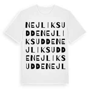 Nejliksudde ordlek t-shirt – ekologisk bomull t-shirt från Pinshirt