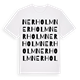 White t-shirt med Nerholm ordlek t-shirt