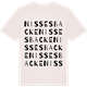 Vintage White t-shirt med Nisses backe ordlek t-shirt
