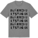 Mid Heather Gray t-shirt med Njärvehultstugan ordlek t-shirt