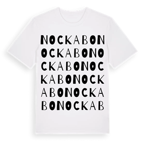 Nockabo ordlek t-shirt – ekologisk bomull t-shirt från Pinshirt
