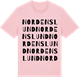 Pink Cotton t-shirt med Nordenslund ordlek t-shirt