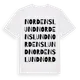 White t-shirt med Nordenslund ordlek t-shirt