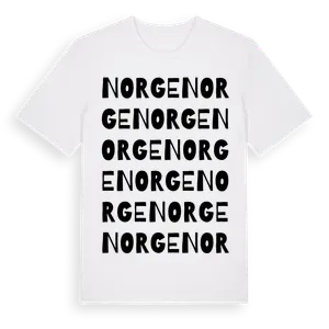 Norge ordlek t-shirt – ekologisk bomull t-shirt från Pinshirt