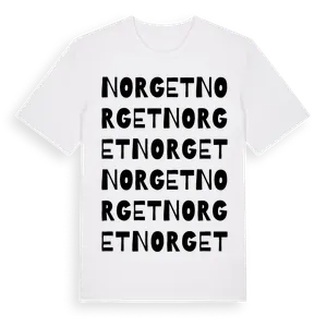 Norget ordlek t-shirt – ekologisk bomull t-shirt från Pinshirt