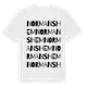 White t-shirt med Normanshem ordlek t-shirt