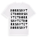 White t-shirt med Norr Snytet ordlek t-shirt