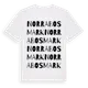 White t-shirt med Norra Bosmark ordlek t-shirt