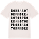 Vintage White t-shirt med Norra Botorp ordlek t-shirt