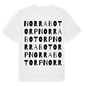 Norra Botorp ordlek t-shirt – ekologisk bomull t-shirt från Pinshirt