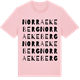 Pink Cotton t-shirt med Norra Ekeberg ordlek t-shirt