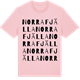 Pink Cotton t-shirt med Norra Fjälla ordlek t-shirt