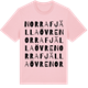 Pink Cotton t-shirt med Norra Fjälla Övre ordlek t-shirt