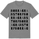 Mid Heather Gray t-shirt med Norra Granstorp ordlek t-shirt