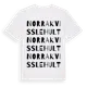 White t-shirt med Norra Kvisslehult ordlek t-shirt