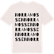 Vintage White t-shirt med Norra mossen ordlek t-shirt