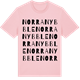 Pink Cotton t-shirt med Norra Nybble ordlek t-shirt