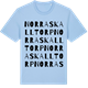 Blue Soul t-shirt med Norra Skalltorp ordlek t-shirt