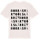 Vintage White t-shirt med Norra Svartgölskärret ordlek t-shirt