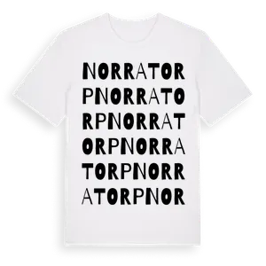 Norra Torp ordlek t-shirt – ekologisk bomull t-shirt från Pinshirt