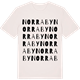 Vintage White t-shirt med Norraby ordlek t-shirt